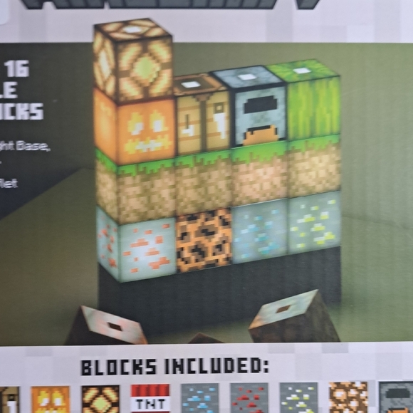 Minecraft Block Building Light Set - Green and Blue - Picture 8 of 9